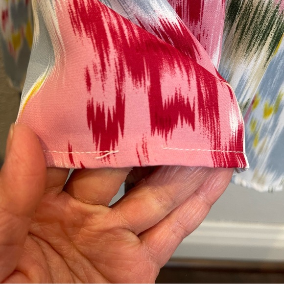 Pinch Multicolor Watercolor Floral Midi Dress Size Large - Picture 9 of 10